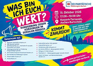 Flyer zu der Kundgebung am 15.10.26